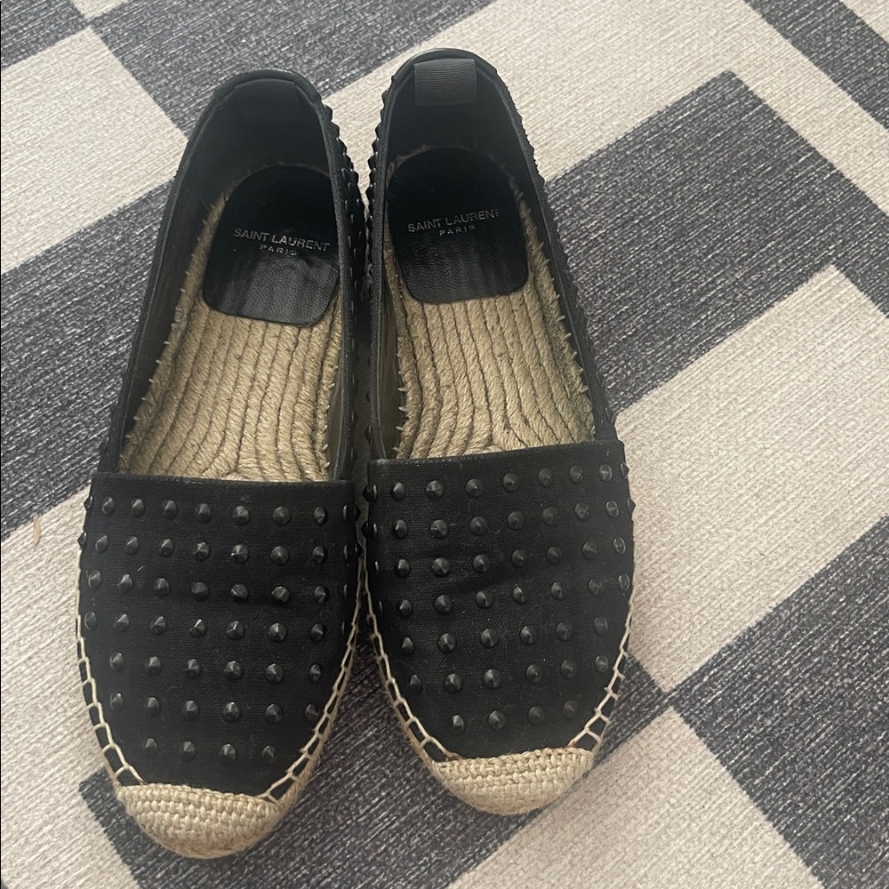 Saint Laurent Black Espadrilles